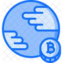 Planeta Bitcoin Moneda Icon