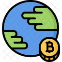 Planeta Bitcoin Moneda Icon