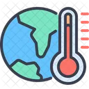 Planeta Tierra Cambio Climatico Clima Icono