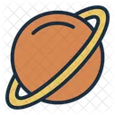 Planete Saturne Anneau Icône