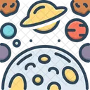 Planete Cosmologie Constellation Icône