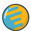 Planete Globe Satellite Icon