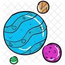 Planets Planetary System Spheres Icon