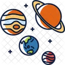 Planets Galaxy Science Icon