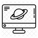 Planets and computer monitors  아이콘