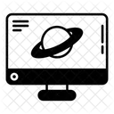 Planets and computer monitors  아이콘