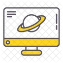 Planets and computer monitors  아이콘