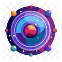 Planets Orbital Solar System Icon