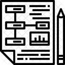 Plan Planificacion Archivo De Estrategia Icono