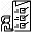 Planificacion Estrategia Lista De Verificacion Icono