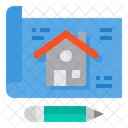 Blueprint Casa Plan Icon