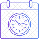 Planificacion De Horarios Horario Gestion Del Tiempo Icono