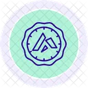 Icono De Linea De Planificacion De Jubilacion Criptografica Icono