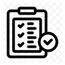 Planificacion De Tareas Plan Estrategico Marca De Verificacion Icono