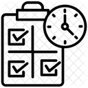 Gestion Del Tiempo Tiempo Por Hacer Lista De Tareas Pendientes Icono