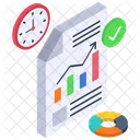 Negocios Planificacion Gestion Del Tiempo Icono