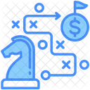 Planificacion Estrategica Estrategia Objetivo Icono