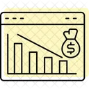 Planificacion Financiera Color Sombra Linea Fina Icono Icono