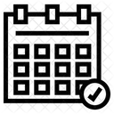 Planificacion De Horarios Calendario Fechas Icono