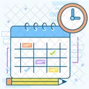 Planificacion De Horarios Gestion De Eventos Calendario Icono