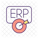 Erp Planificacion Base De Datos Icono