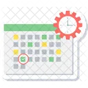 Fecha Hora Calendario Icono