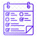 Planificador Calendario Tiempo Icono