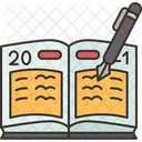 Planificador Libro Calendarios Icono