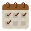 Agenda Tareas Planificador Mensual Icono
