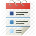 Calendario Fecha Nota Icono