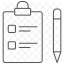 Icone Thinline Planification Icône