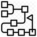 Planification Processus Organigramme Icône