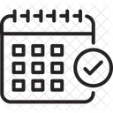 Calendrier Horloge Planification Icône