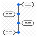 Planification De Projet Flux De Travail Cartographie Des Processus Icône