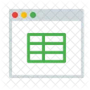 Planilha Csv Tabela Ícone