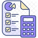 Planilha De Orcamento Nota Papel Icon