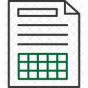 Planilha financeira  Ícone