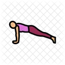 Plank Pose Phalakasana Icon