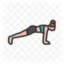 Plank Pose Exercise Yoga Icon