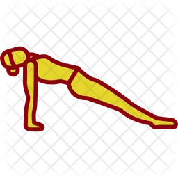 Plank Pose  Icon