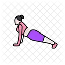 Planke Fitness Training Symbol