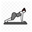 Planke Fitness Training Symbol