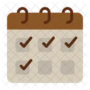 Agenda Tasks Monthly Planner Icon