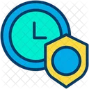 Time Management Secure Time Management Shield Time Icon