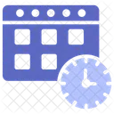 기획 달력 시계 아이콘