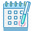 Planning Calendar Pen Icon