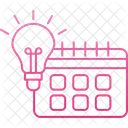 Calendrier d'apprentissage  Icône
