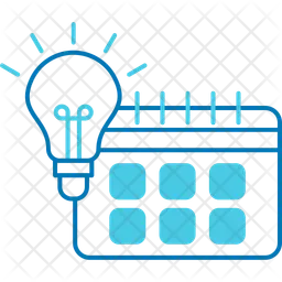 Calendrier d'apprentissage  Icône