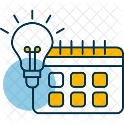 Calendrier d'apprentissage  Icône