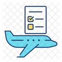 Planning flight abroad  Icon